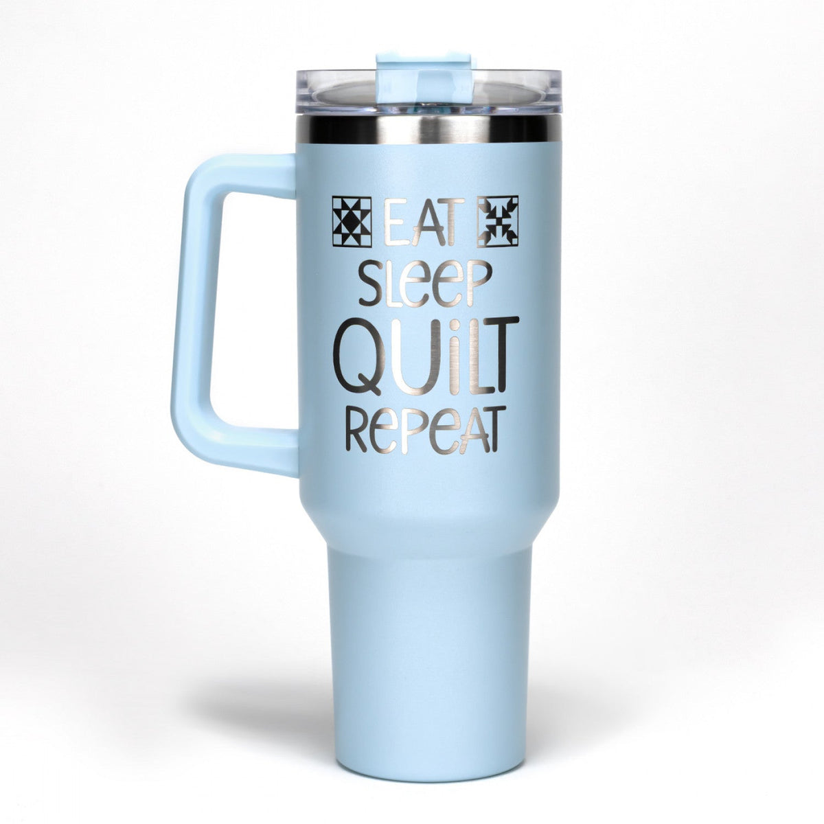 Gobelet Isotherme en Acier Inoxydable Bleu 40oz - Manger Dormir Quilter Répéter
