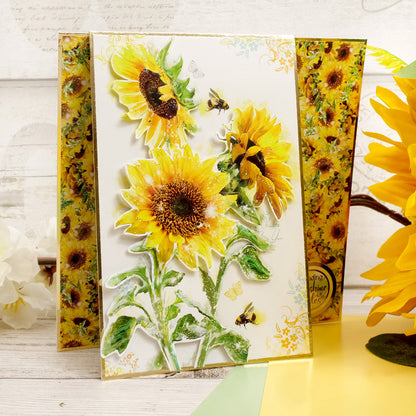 Un arc-en-ciel de fleurs, inserts et papiers