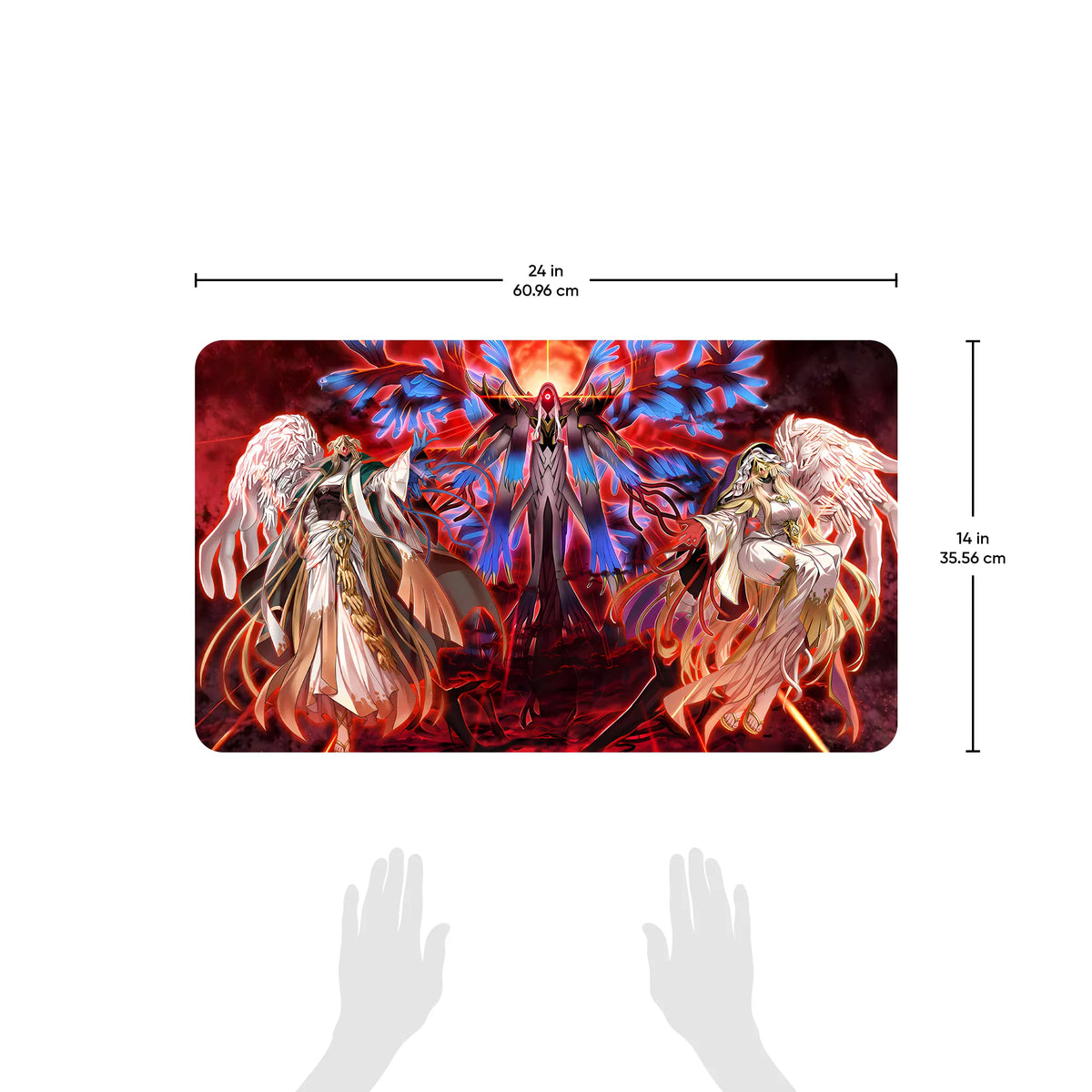 Tapis de Jeu Triple Dragon Galactique aux Yeux Nobles
