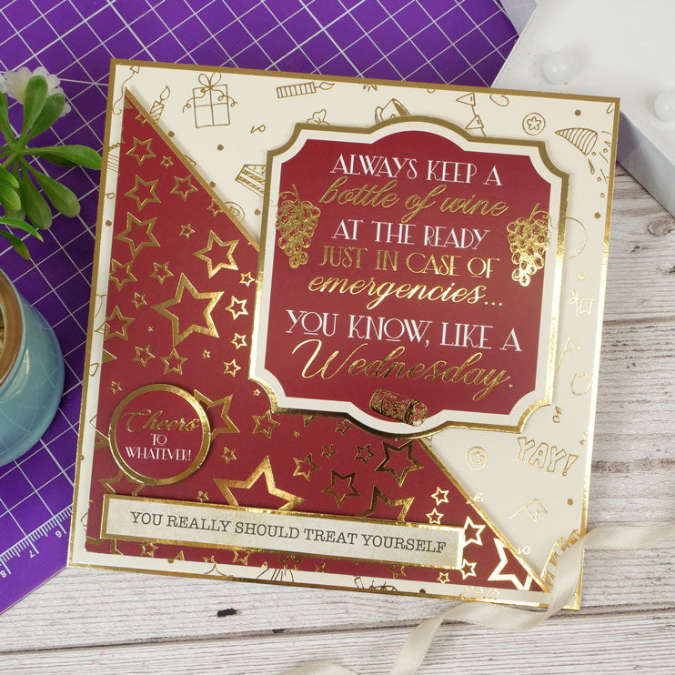 Kit de décorations pour cartes Hunkydory Humour Luxury