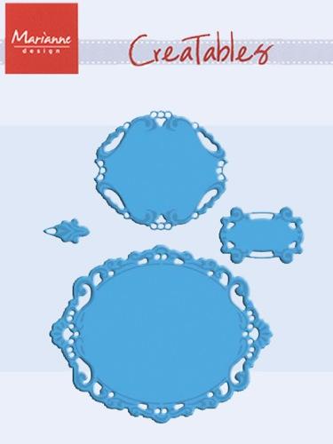 Marianne Design: Dies Creatables - Grand Ovale - Lot de 4 par Petra