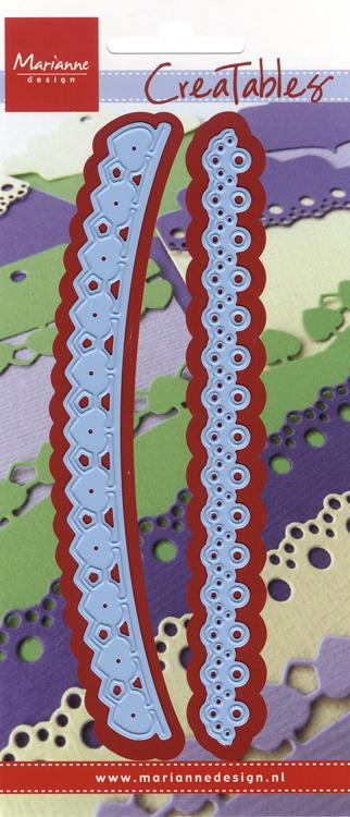 Marianne Design: Matrices de découpe Creatables - Cœurs et Dentelle de Coton