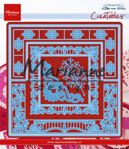 Marianne Design Creatables Matrice de découpe pliante Anja's Lacy : Carré