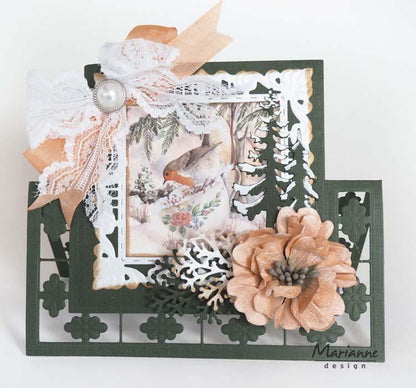 Marianne Design Creatables Matrice de découpe pliante Anja's Lacy : Carré
