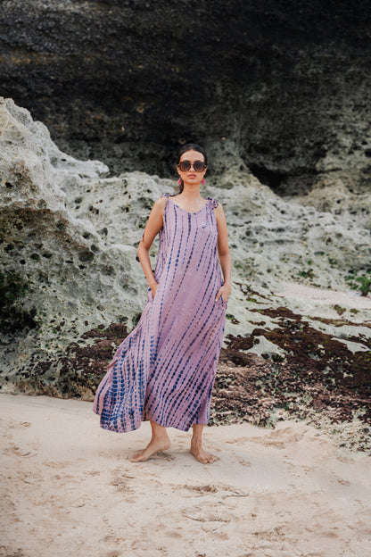 Robe Tie-Dye Simple Os - Rose