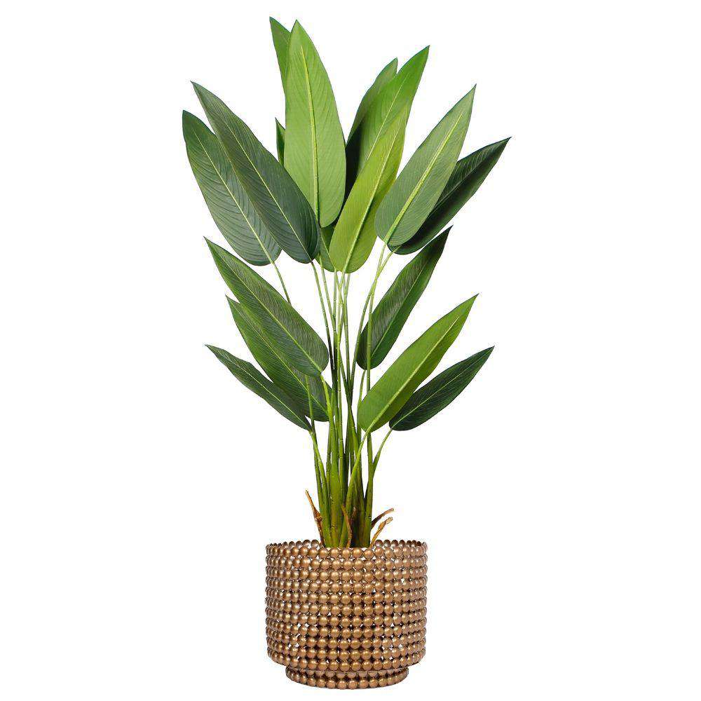 Lany - Jardinière en laiton de style Mid-Century