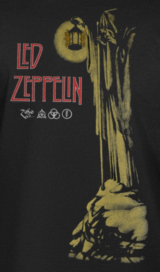 Led Zeppelin Stairway to Heaven Black T-Shirt