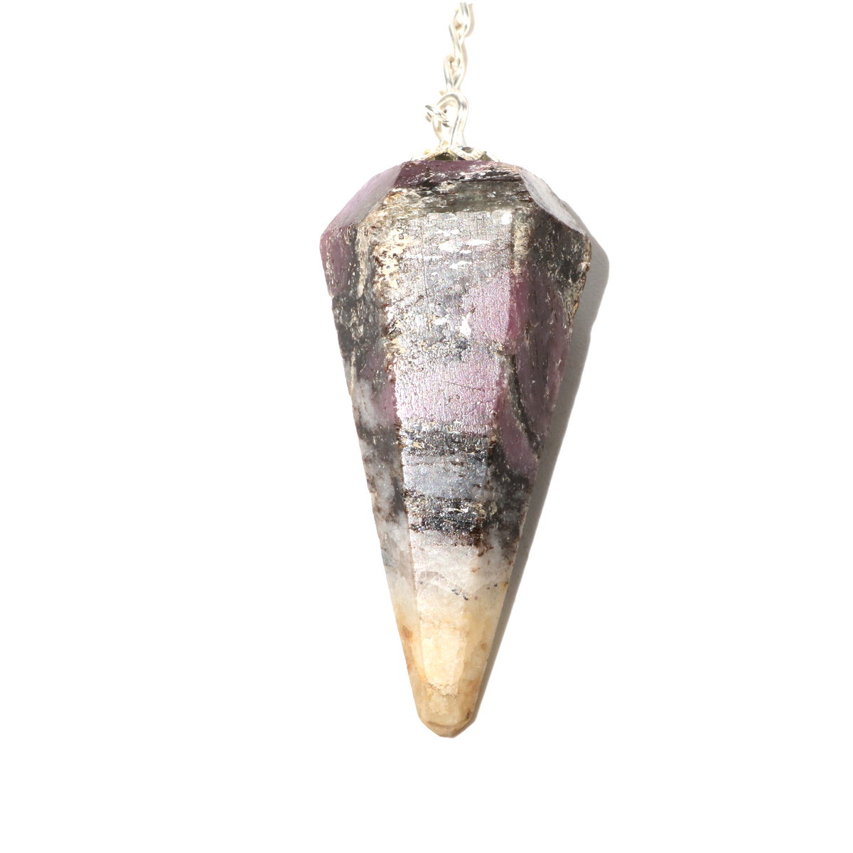 Lepidolite Pendulum 6 Facet & Bead - 3 Pack