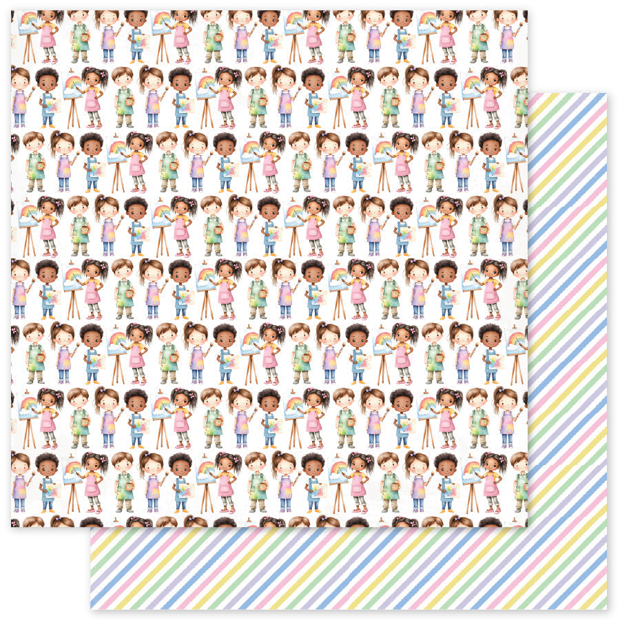 Little Artists Motifs Papier 30x30 (Paquet de 12) 35050
