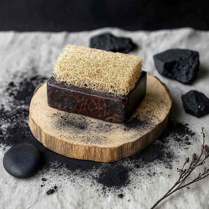 Savon Loofah : Charbon