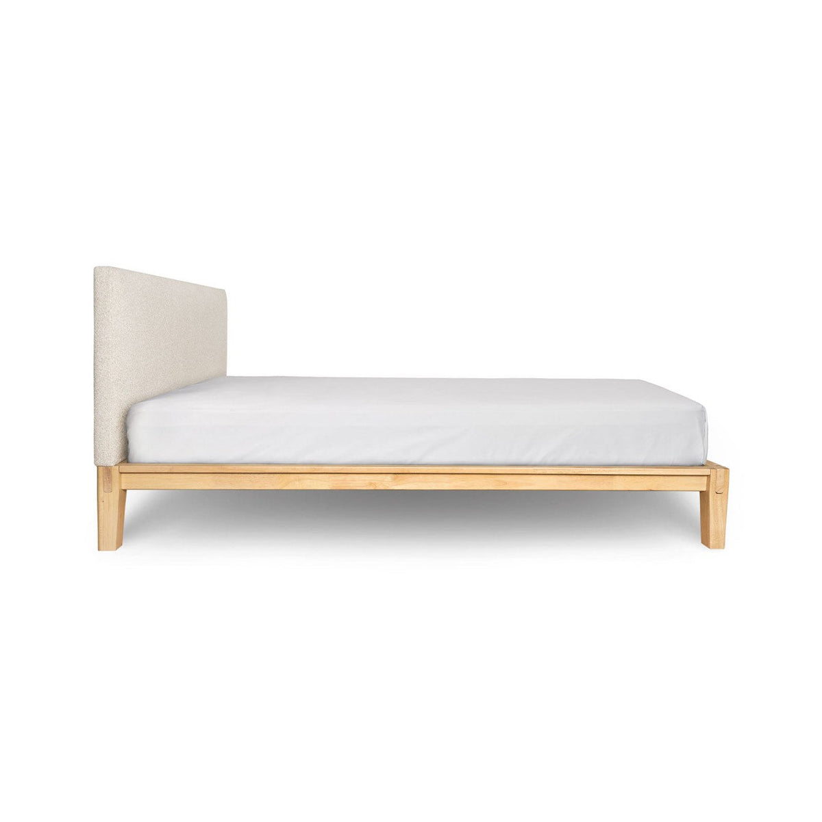 Luna Tool Free Upholstered Double Bed - Beige