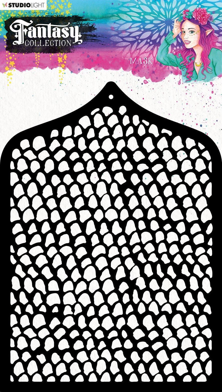 Pochoir de masque A5 Collection Fantaisie 3.0 n°45