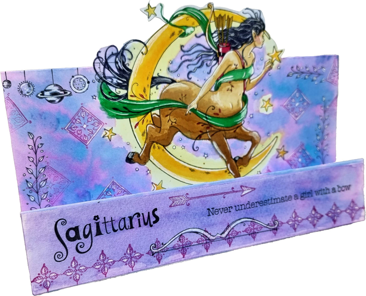 Pink Ink Designs Sagittarius Lot de tampons transparents 6 po x 8 po