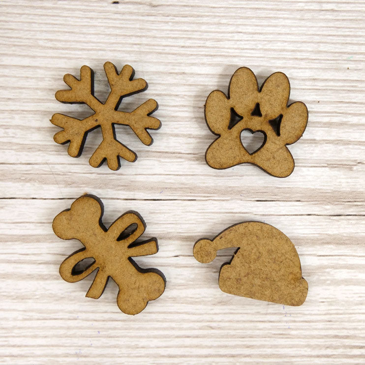 Formes de MDF - Pattes de Noël