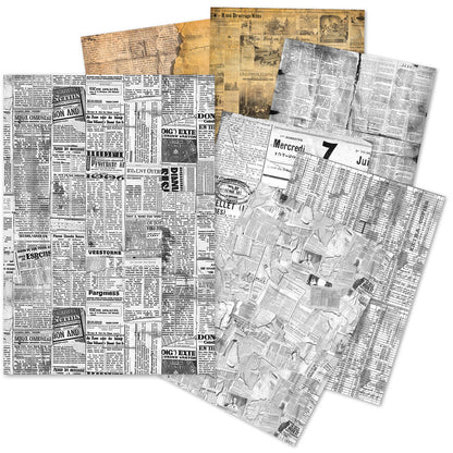 Ensemble de papier de soie A5 – 24 feuilles de papier journal