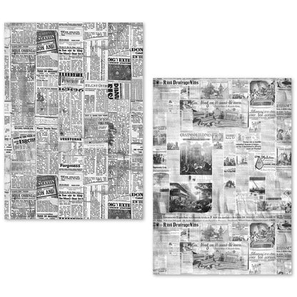 Ensemble de papier de soie A5 – 24 feuilles de papier journal