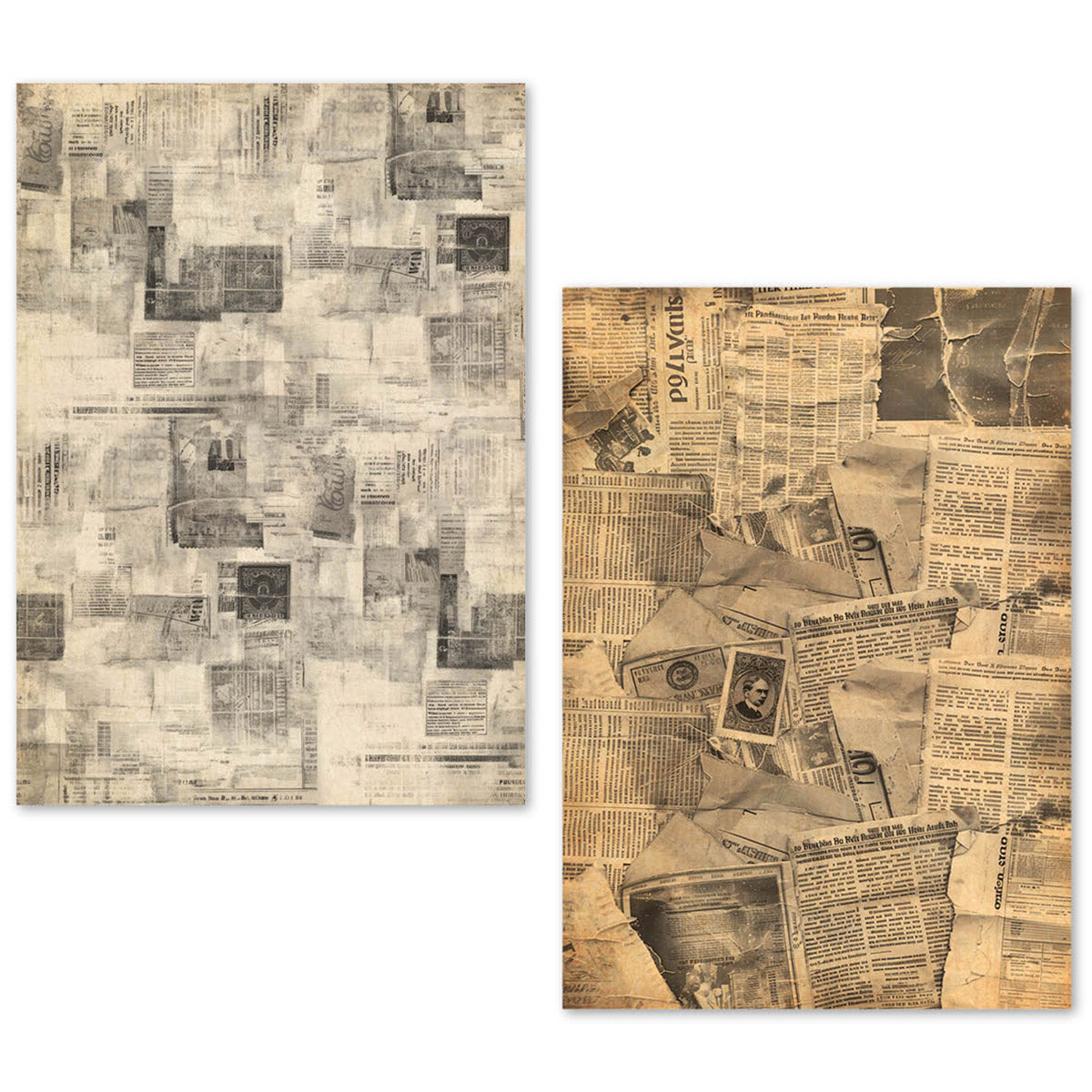 Ensemble de papier de soie A5 – 24 feuilles de papier journal