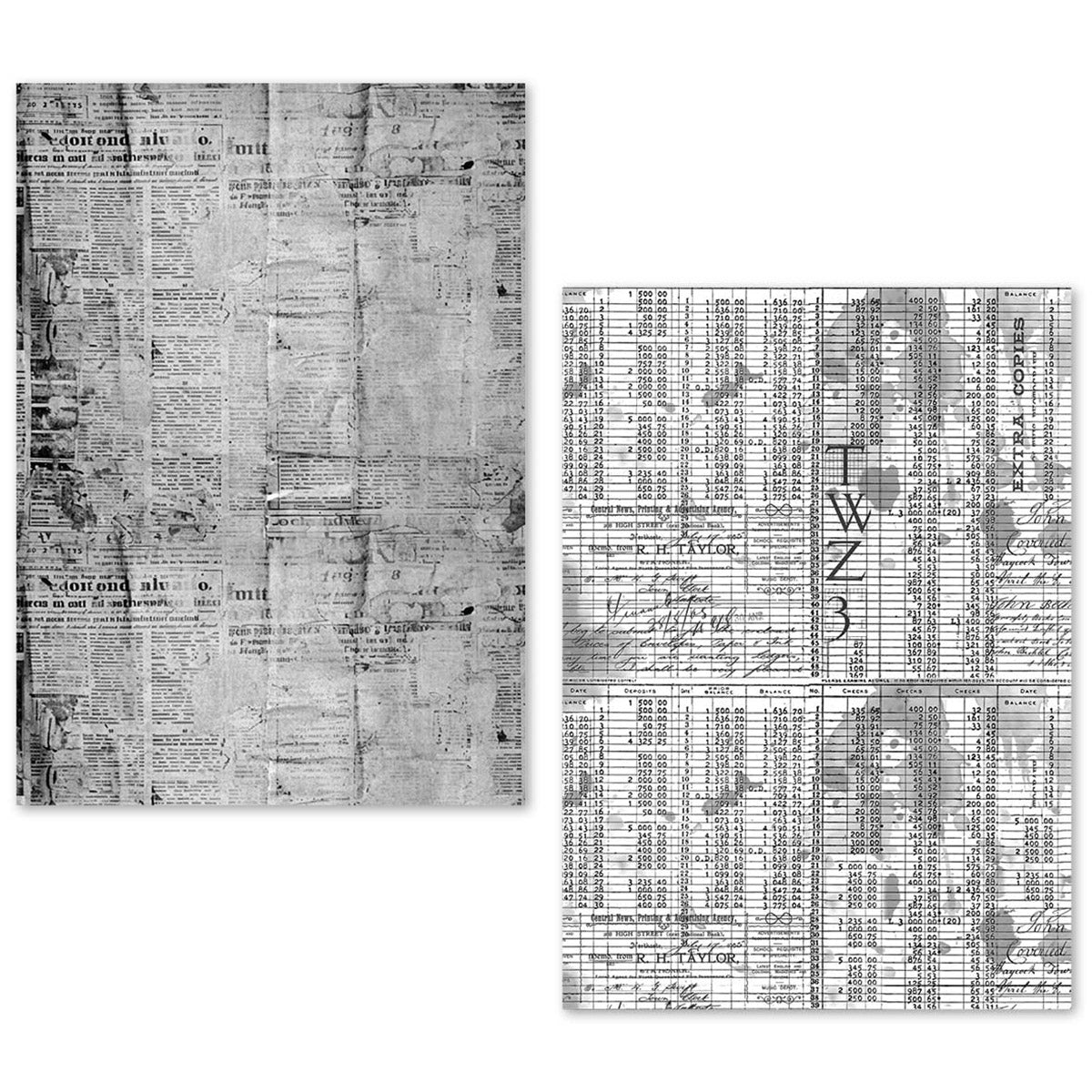 Ensemble de papier de soie A5 – 24 feuilles de papier journal