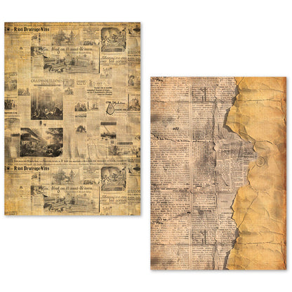 Ensemble de papier de soie A5 – 24 feuilles de papier journal