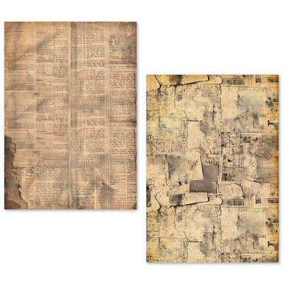 Ensemble de papier de soie A5 – 24 feuilles de papier journal