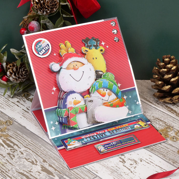 Un set grand format « Joyeux Noël » – Un selfie de Noël