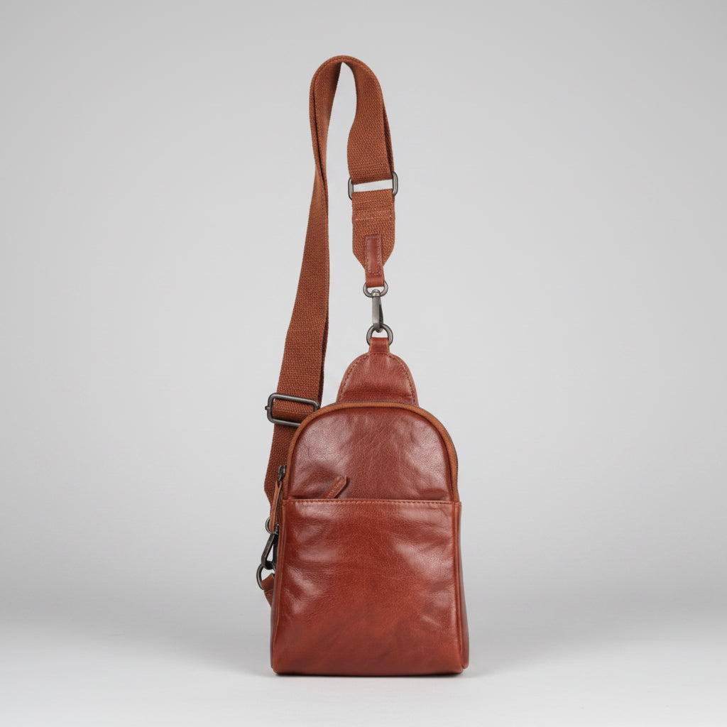 Sacoche de poitrine et sac à dos en cuir MET Andora