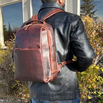 MET Sac à dos Sundaland en cuir à deux sangles réglables