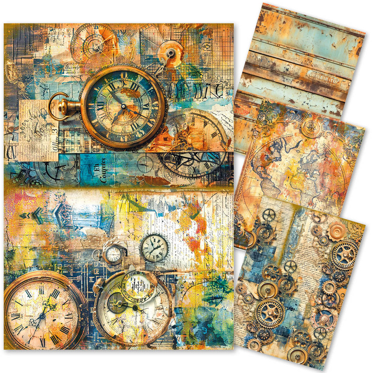 Techniques Mixtes Papier de Riz A4 Lot de 4 Loisirs d'Antan