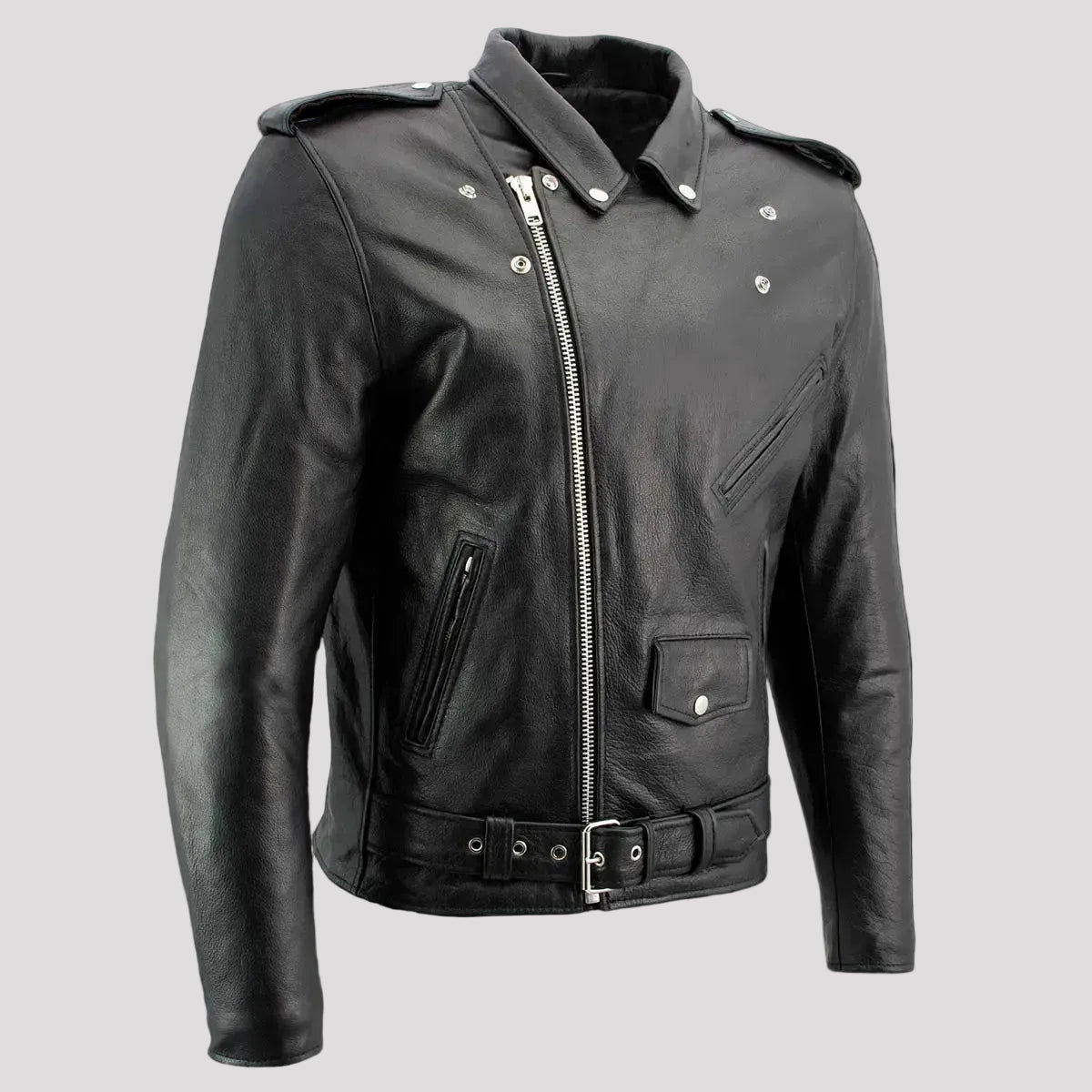 Blouson de moto en cuir X Element pour homme