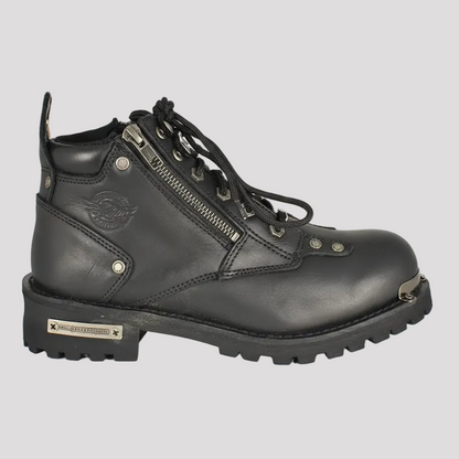 Bottes de moto double zip 6" pour femme Milwaukee Leather