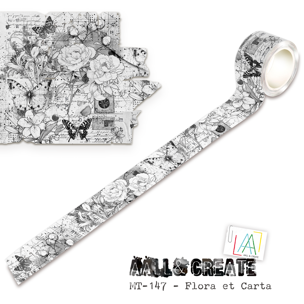 AALL and Create - Washi Tape 25mm x 10m - Flora et Carta (Layer-It-Up)
