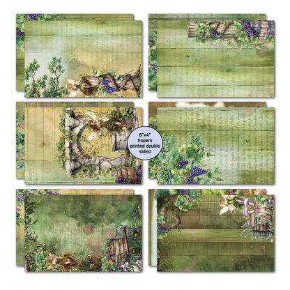 Pack de cartes 3Quarter Designs Magical Vines 15x10 cm