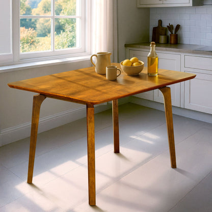 Table à manger en bois massif Acacia Verve de 48 pouces – Table de cuisine idéale pour 4
