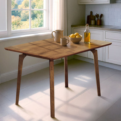 Table à manger en bois massif Acacia Verve de 48 pouces – Table de cuisine idéale pour 4
