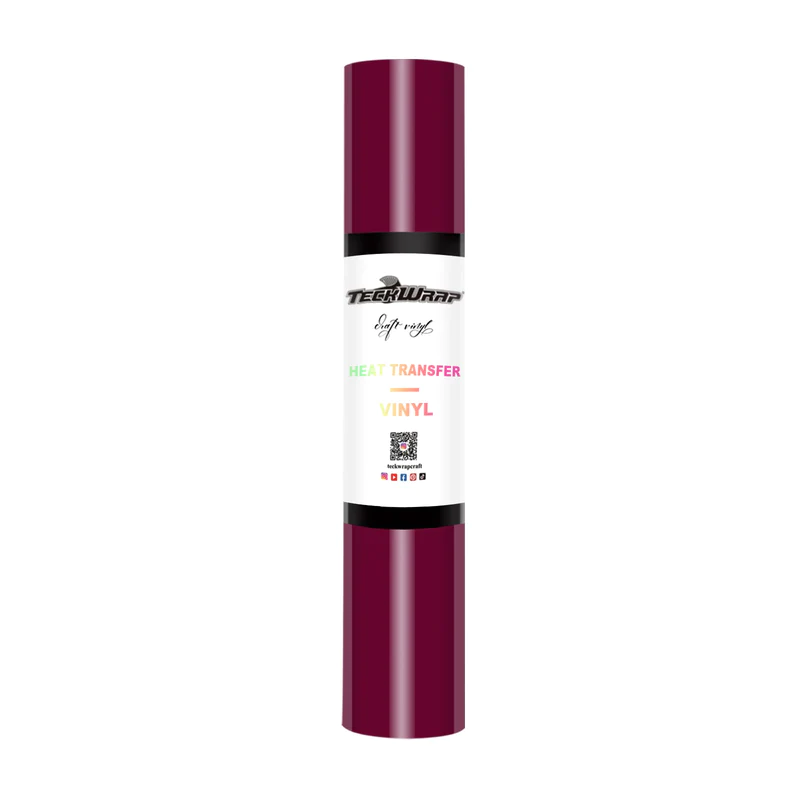 Vinyle de transfert thermique en PU Teckwrap - Bordeaux | Durable et facile à utiliser pour toutes les applications !