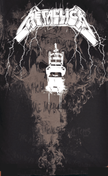 Metallica - Ride The Lightning Chair Black T-Shirt