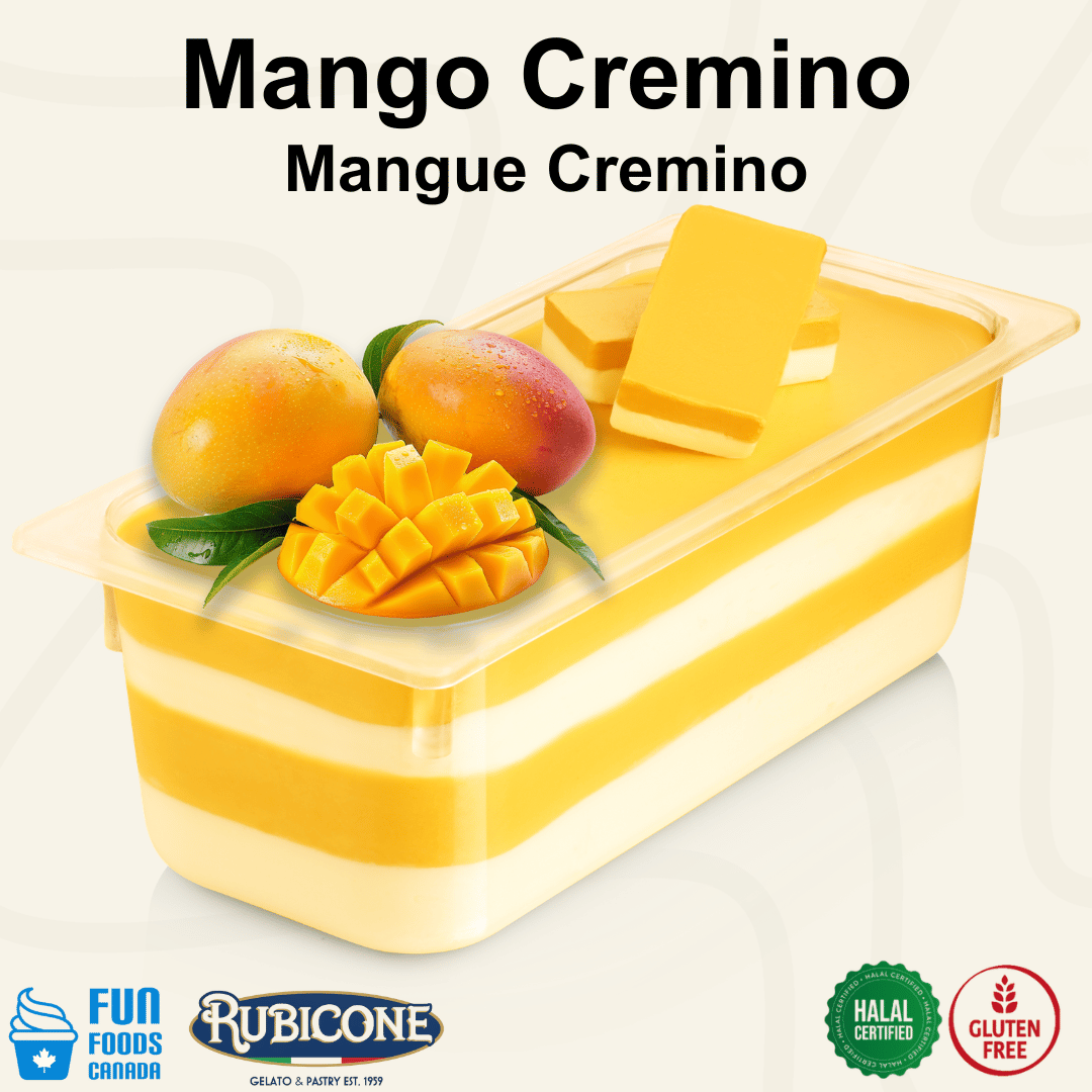 Mango Spreadable Filling Cream - Cremino Mango - 5 KG Bucket - Rubicone Canada - Ships Free Within Canada on Orders Above CAD $199