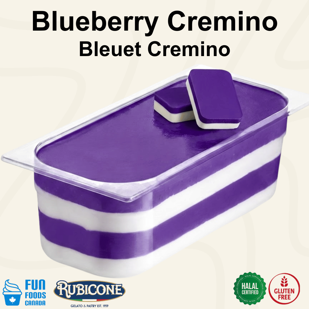 Blueberry Spreadable Filling Cream - Cremino Blueberry - 5 KG Bucket - Rubicone Canada - Ships Free Within Canada on Orders Above CAD $199