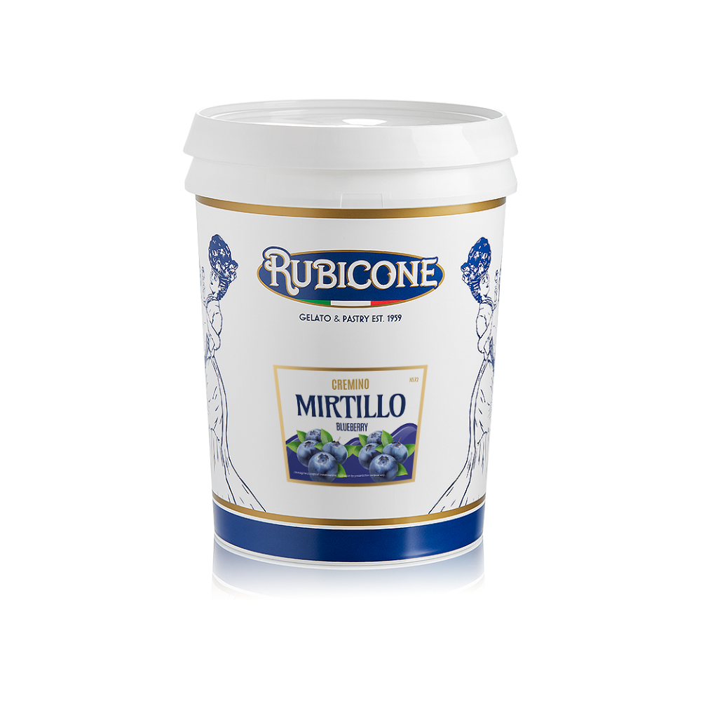 Blueberry Spreadable Filling Cream - Cremino Blueberry - 5 KG Bucket - Rubicone Canada - Ships Free Within Canada on Orders Above CAD $199