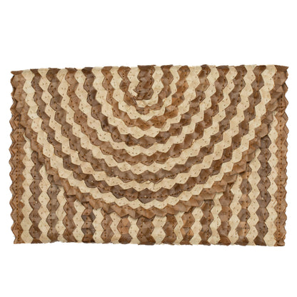 Pochette en feuilles de pandanus – Mélange naturel