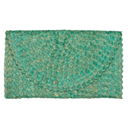 Pandan Leaf Clutch Purse - Teal
