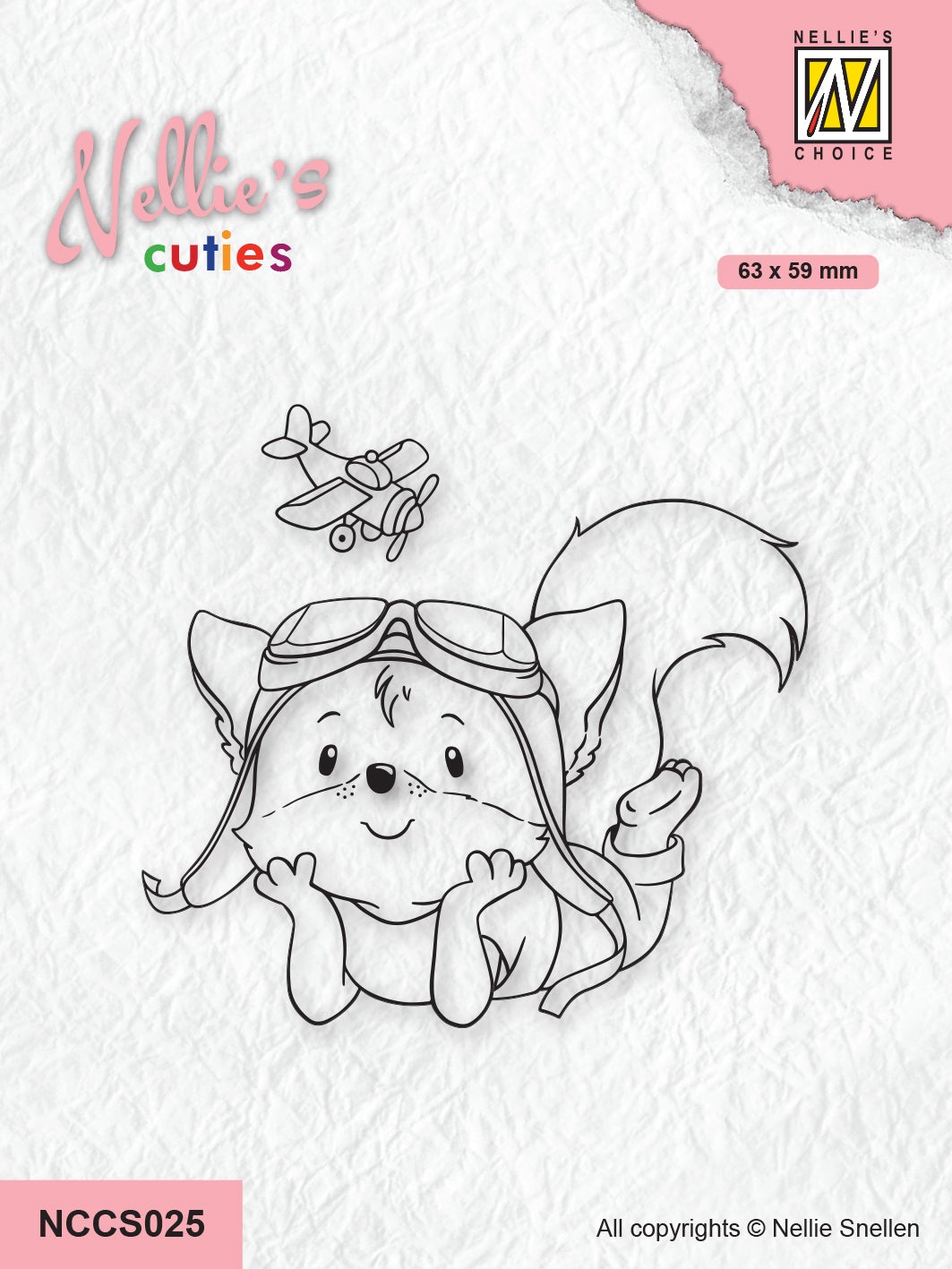 Nellie's Choice Tampon transparent Nellie's Cuties - Rêver de devenir pilote