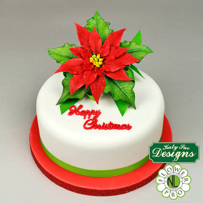 Moule en silicone Fleur de poinsettia Pro et texturisateur