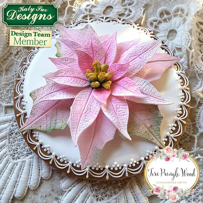 Moule en silicone Fleur de poinsettia Pro et texturisateur