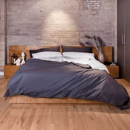 Housse de couette en percale de coton bio Essential