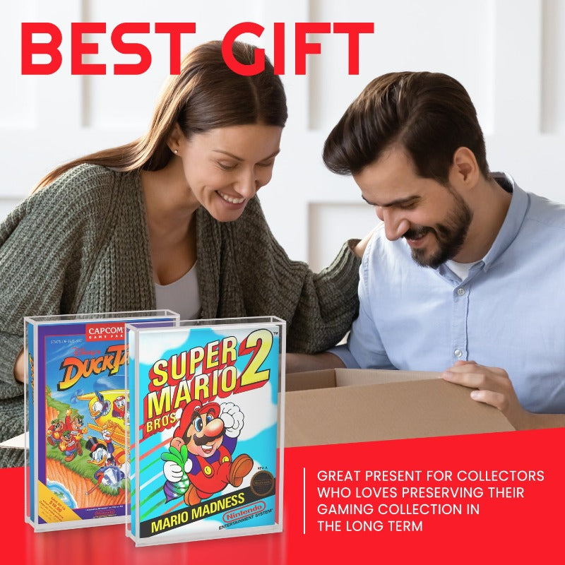 Acrylic Video Game Box Protector for Nintendo NES Game Box - Pack of 2