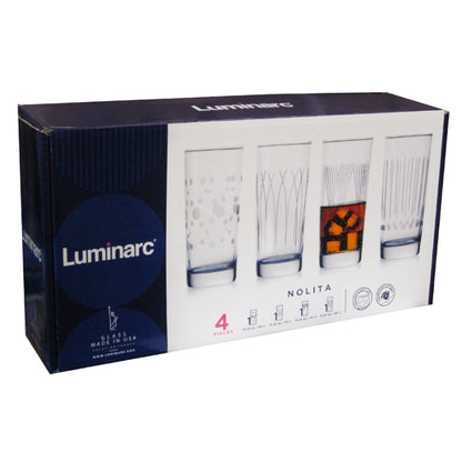 Lot de 4 verres hauts Luminarc Nolita 45 cl