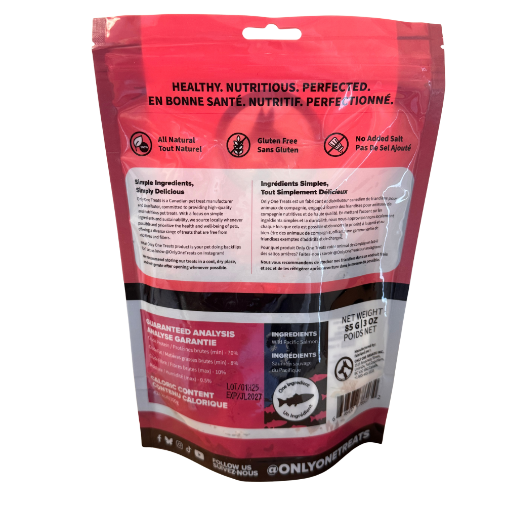 Lanières de peau de saumon 85g