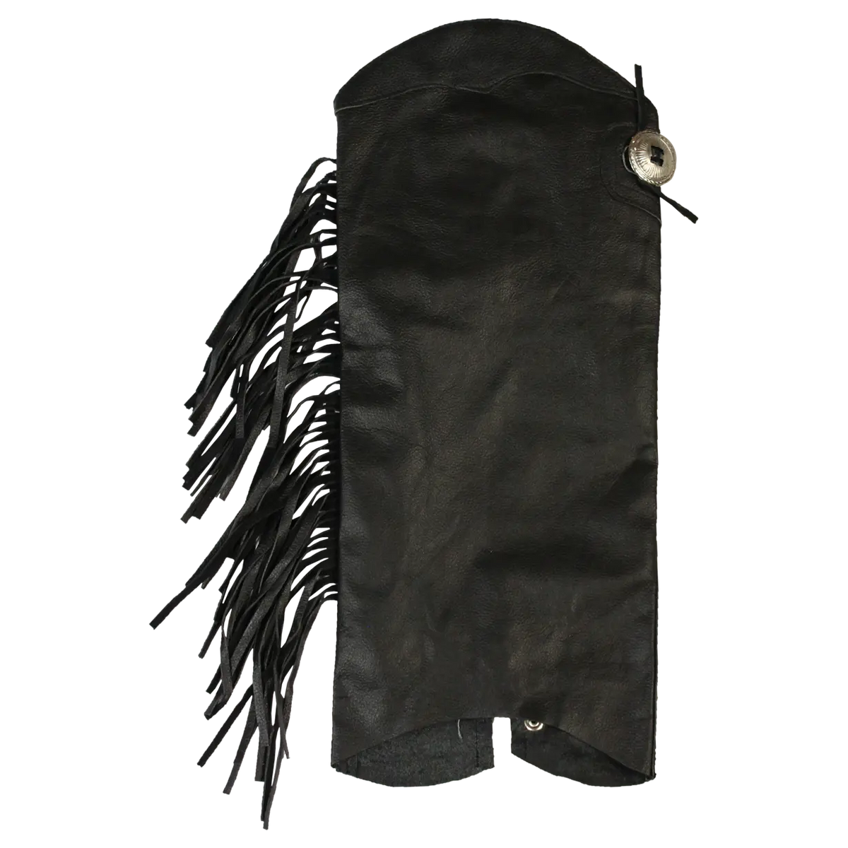 Demi-chaps en cuir avec franges latérales Open Road pour femmes