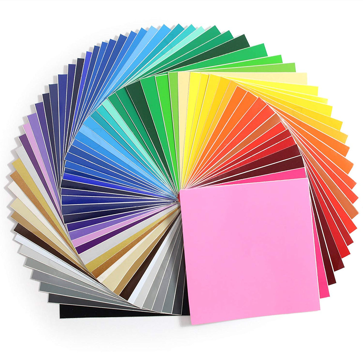 Paquet de démarrage de vinyle adhésif amovible Oracal 631 - 67 couleurs, feuilles de 30,5 x 30,5 cm